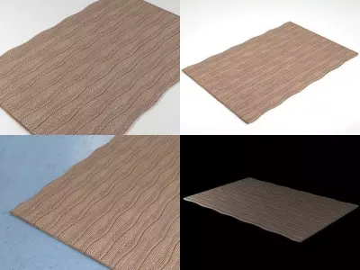 Marea four wavy floor mats 3D model