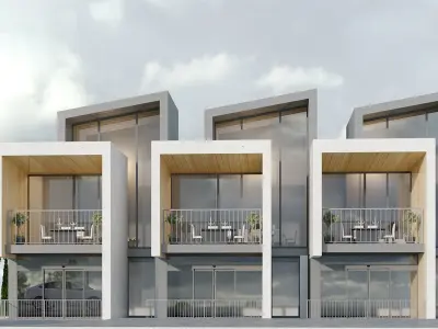 Modren house 05 Low-poly 3D model