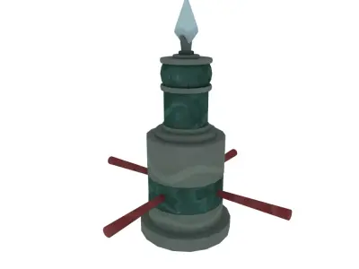 Crystal Statue 3D model
