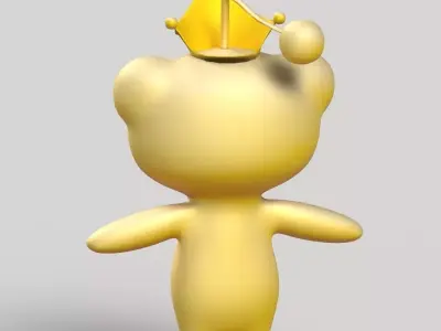 Nft Model Reddi Gold Low-poly 3D model