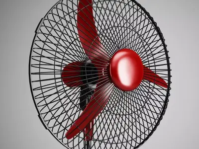 Floor Standing Air Fan 02 3D model