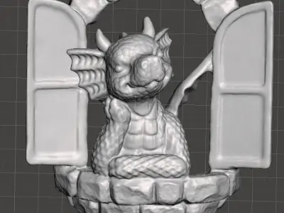 window dragon  3D print model