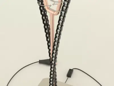 Industrial V-lamp 3D model