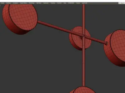 MINCHEN SCONCE Low-poly 3D model