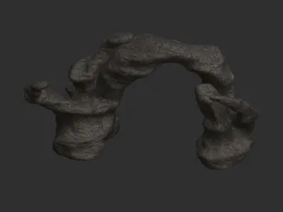 Cave Arch - Base Low-poly 3D model