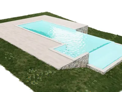 Swimming Pool 3D model 30