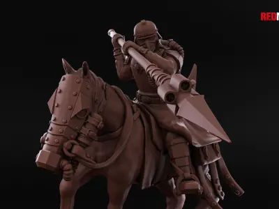 Death Division - Cavalry of the Imperial Force - Dynamic poses 3D print model