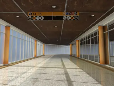 airport exterior model 3D model