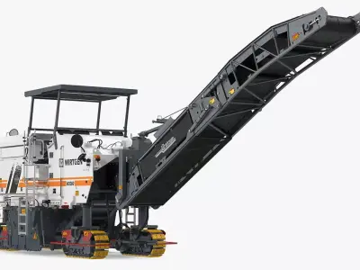 Asphalt Milling Machine Wirtgen W2000 Clean 3D model