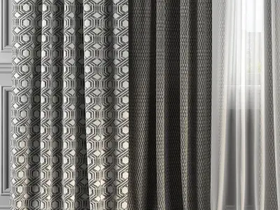 Curtain Set 230 3D model