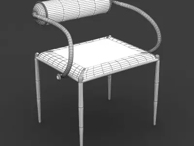 Red Chair 04 3D model