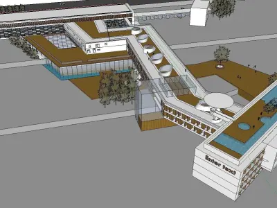 vacation spot-Resort-Fashion Leisure Hotel-0229 3D model