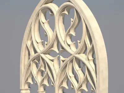 Gothic Church Window model 3D model