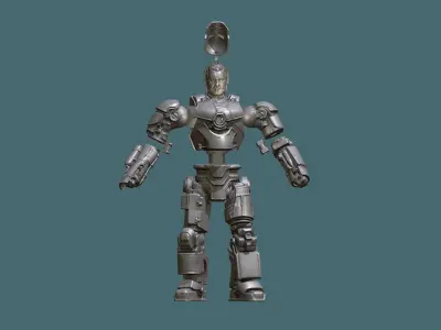 IRONMAN MARK 1 INSPIRITED ARTICULATED ACTION FIGURE 3D model