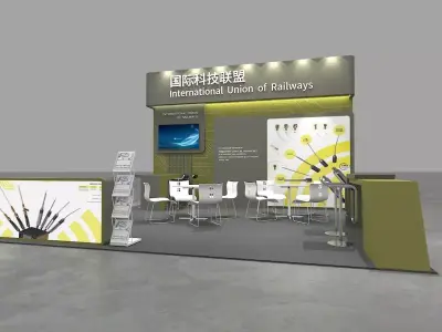 booth design 3D model