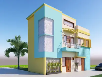 Morden Exterior 2 Free 3D model