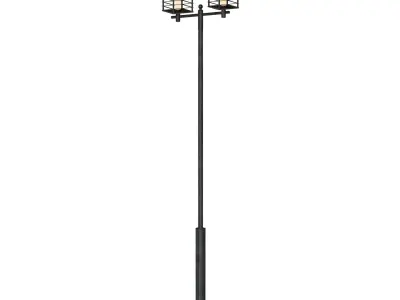 Street park lamp post 3D model