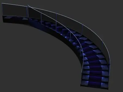 Modern Architectural Spiral Staircase 3D model