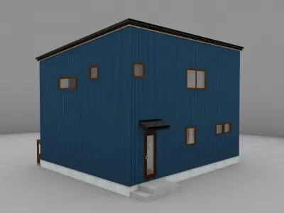 House model for background 26 Low-poly 3D model