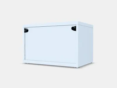 BESTA Shelf unit with door 12 Low-poly 3D model