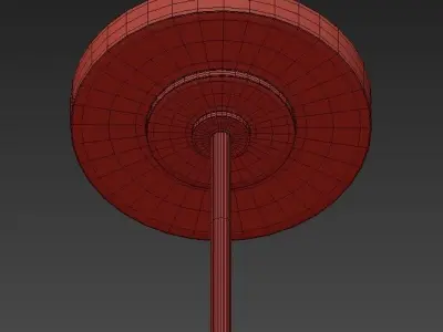 Warm Brass 12 Light Chandelier 3D model