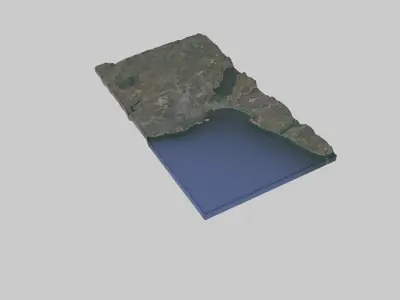 Odessa City Low-poly 3D model