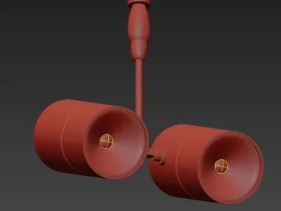 Twin lamp 3D model