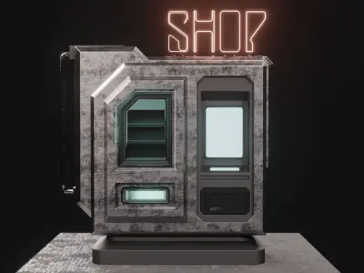 SCI-FI SHOP-VENDING MACHINE 3D model