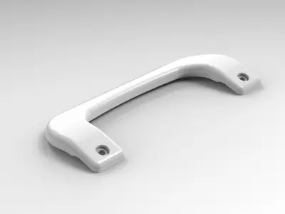 Tirador puerta nevera Refrigerator door handle 3D print model