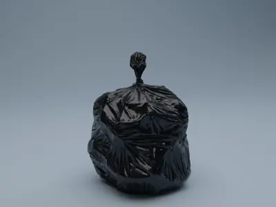 Trashbag - Small 2 Low-poly 3D model
