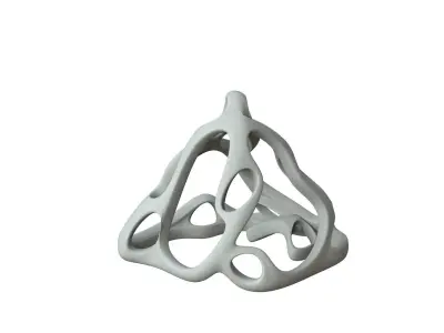 SciFi Cube Object No 62828 Low Poly Shape Low-poly 3D model
