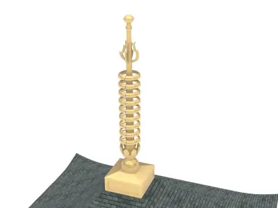 Japanese Cthulhu Temple 3D model