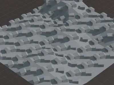 Favela city Free 3D model