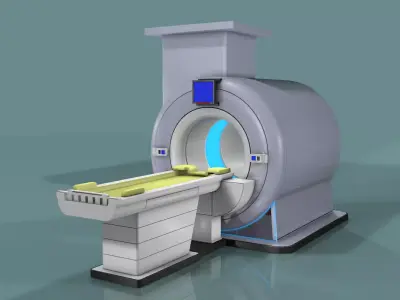 CT Scanner Machine  Low-poly 3D model