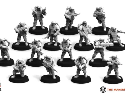 Universal Guard - Infantry Builder 3D print model