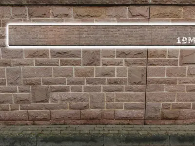 real walls - asset pack Low-poly 3D model