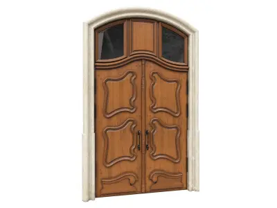Entrance classic door 53 3D model