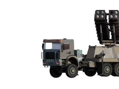 ANTIAIRCRAFT MIDDLE RANGE MOBILE SYSTEM 3D model