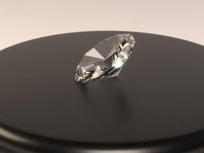 Brilliant diamond 3D model