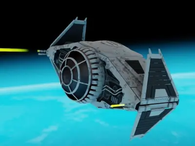 Star Wars interceptor concept  3D model