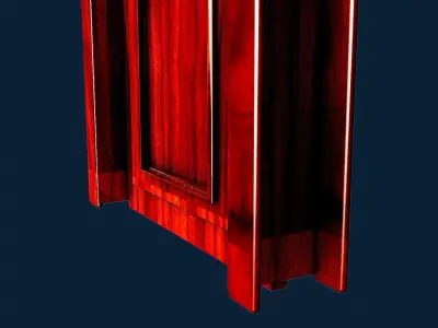the door wooden 3D model purchase