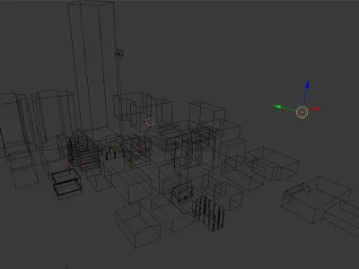 38-In-1 Low Poly Building Pack Low-poly 3D model