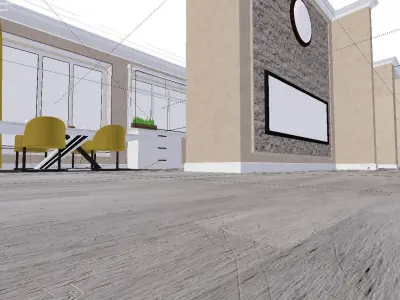 360 degrees interior completed floor plan 3D model