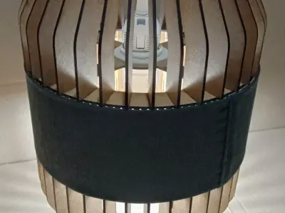 CEILING LIGHT LAMP 3D PRINT AND LASER CUT 3D print model