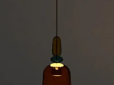 Glass Ceiling Lamp IBHO 3D model