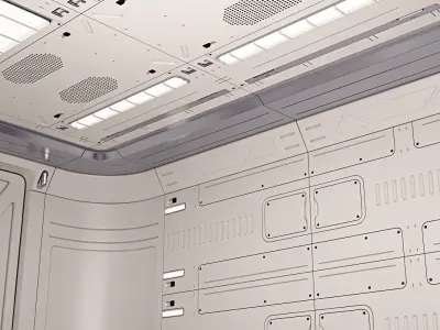 Sci Fi Corridor 03 3D model