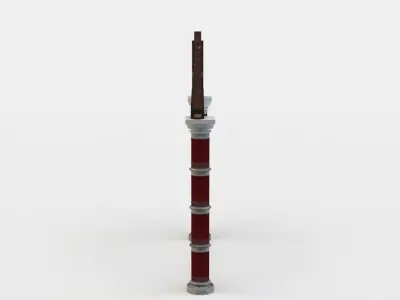 Corridor connector Low-poly 3D model