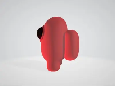 among us 3d model rigged in blender 3D model