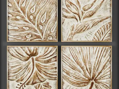 Collection of Picture Frames - 20 sets 3D Model Pack 17