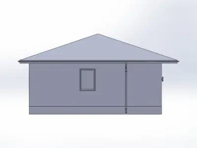 Prefabricated House Low-poly 3D model